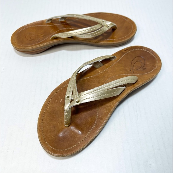 Olukai 20245-FAFM Bubbly Sahara FlipFlop Thong Sandal Women’s Sz 5. - Picture 9 of 13